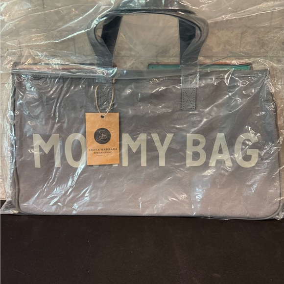 Grey Canvas Tote - Mommy Bag - Picture 2 of 2